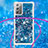 Coque Silicone Housse Etui Gel Bling-Bling avec Laniere Strap S03 pour Samsung Galaxy Note 20 5G Petit