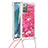 Coque Silicone Housse Etui Gel Bling-Bling avec Laniere Strap S03 pour Samsung Galaxy Note 20 5G Petit