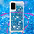 Coque Silicone Housse Etui Gel Bling-Bling avec Laniere Strap S03 pour Samsung Galaxy S20 5G Petit