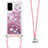 Coque Silicone Housse Etui Gel Bling-Bling avec Laniere Strap S03 pour Samsung Galaxy S20 5G Petit