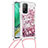 Coque Silicone Housse Etui Gel Bling-Bling avec Laniere Strap S03 pour Xiaomi Mi 10T 5G Petit