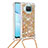 Coque Silicone Housse Etui Gel Bling-Bling avec Laniere Strap S03 pour Xiaomi Mi 10T Lite 5G Or