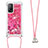 Coque Silicone Housse Etui Gel Bling-Bling avec Laniere Strap S03 pour Xiaomi Mi 10T Pro 5G Petit