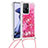 Coque Silicone Housse Etui Gel Bling-Bling avec Laniere Strap S03 pour Xiaomi Mi 11T 5G Petit