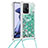 Coque Silicone Housse Etui Gel Bling-Bling avec Laniere Strap S03 pour Xiaomi Mi 11T 5G Petit