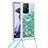 Coque Silicone Housse Etui Gel Bling-Bling avec Laniere Strap S03 pour Xiaomi Mi 11T Pro 5G Petit