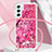 Coque Silicone Housse Etui Gel Bling-Bling avec Laniere Strap YB2 pour Samsung Galaxy A24 4G Petit