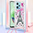 Coque Silicone Housse Etui Gel Bling-Bling avec Laniere Strap YB2 pour Xiaomi Poco X5 5G Petit