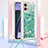 Coque Silicone Housse Etui Gel Bling-Bling avec Laniere Strap YB3 pour Motorola Moto G Stylus (2023) 4G Petit