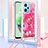 Coque Silicone Housse Etui Gel Bling-Bling avec Laniere Strap YB3 pour Xiaomi Poco X5 5G Petit