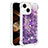 Coque Silicone Housse Etui Gel Bling-Bling avec Support Bague Anneau S01 pour Apple iPhone 13 Petit