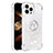 Coque Silicone Housse Etui Gel Bling-Bling avec Support Bague Anneau S01 pour Apple iPhone 13 Pro Max Petit