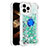 Coque Silicone Housse Etui Gel Bling-Bling avec Support Bague Anneau S01 pour Apple iPhone 13 Pro Max Petit