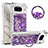 Coque Silicone Housse Etui Gel Bling-Bling avec Support Bague Anneau S01 pour Google Pixel 8 5G Petit