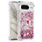 Coque Silicone Housse Etui Gel Bling-Bling avec Support Bague Anneau S01 pour Google Pixel 8 5G Petit