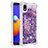 Coque Silicone Housse Etui Gel Bling-Bling avec Support Bague Anneau S01 pour Samsung Galaxy A01 Core Violet