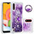 Coque Silicone Housse Etui Gel Bling-Bling avec Support Bague Anneau S01 pour Samsung Galaxy A01 SM-A015 Petit