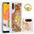 Coque Silicone Housse Etui Gel Bling-Bling avec Support Bague Anneau S01 pour Samsung Galaxy A01 SM-A015 Petit