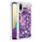 Coque Silicone Housse Etui Gel Bling-Bling avec Support Bague Anneau S01 pour Samsung Galaxy A02 Violet