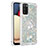 Coque Silicone Housse Etui Gel Bling-Bling avec Support Bague Anneau S01 pour Samsung Galaxy A03s Petit