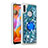 Coque Silicone Housse Etui Gel Bling-Bling avec Support Bague Anneau S01 pour Samsung Galaxy A11 Bleu