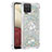 Coque Silicone Housse Etui Gel Bling-Bling avec Support Bague Anneau S01 pour Samsung Galaxy A12 5G Argent