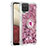 Coque Silicone Housse Etui Gel Bling-Bling avec Support Bague Anneau S01 pour Samsung Galaxy A12 5G Petit