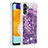 Coque Silicone Housse Etui Gel Bling-Bling avec Support Bague Anneau S01 pour Samsung Galaxy A13 5G Violet