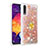 Coque Silicone Housse Etui Gel Bling-Bling avec Support Bague Anneau S01 pour Samsung Galaxy A30S Or