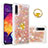 Coque Silicone Housse Etui Gel Bling-Bling avec Support Bague Anneau S01 pour Samsung Galaxy A30S Petit