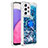 Coque Silicone Housse Etui Gel Bling-Bling avec Support Bague Anneau S01 pour Samsung Galaxy A33 5G Petit