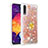 Coque Silicone Housse Etui Gel Bling-Bling avec Support Bague Anneau S01 pour Samsung Galaxy A50S Or