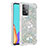 Coque Silicone Housse Etui Gel Bling-Bling avec Support Bague Anneau S01 pour Samsung Galaxy A52 4G Argent