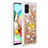 Coque Silicone Housse Etui Gel Bling-Bling avec Support Bague Anneau S01 pour Samsung Galaxy A71 4G A715 Or