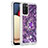 Coque Silicone Housse Etui Gel Bling-Bling avec Support Bague Anneau S01 pour Samsung Galaxy F02S SM-E025F Petit