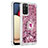 Coque Silicone Housse Etui Gel Bling-Bling avec Support Bague Anneau S01 pour Samsung Galaxy F02S SM-E025F Petit