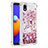 Coque Silicone Housse Etui Gel Bling-Bling avec Support Bague Anneau S01 pour Samsung Galaxy M01 Core Petit