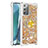 Coque Silicone Housse Etui Gel Bling-Bling avec Support Bague Anneau S01 pour Samsung Galaxy Note 20 5G Petit