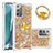 Coque Silicone Housse Etui Gel Bling-Bling avec Support Bague Anneau S01 pour Samsung Galaxy Note 20 5G Petit