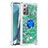 Coque Silicone Housse Etui Gel Bling-Bling avec Support Bague Anneau S01 pour Samsung Galaxy Note 20 5G Petit