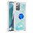 Coque Silicone Housse Etui Gel Bling-Bling avec Support Bague Anneau S01 pour Samsung Galaxy Note 20 5G Petit