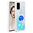 Coque Silicone Housse Etui Gel Bling-Bling avec Support Bague Anneau S01 pour Samsung Galaxy S20 Bleu Ciel