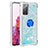 Coque Silicone Housse Etui Gel Bling-Bling avec Support Bague Anneau S01 pour Samsung Galaxy S20 FE (2022) 5G Petit