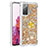 Coque Silicone Housse Etui Gel Bling-Bling avec Support Bague Anneau S01 pour Samsung Galaxy S20 FE 4G Petit