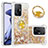 Coque Silicone Housse Etui Gel Bling-Bling avec Support Bague Anneau S01 pour Xiaomi Mi 11T 5G Petit