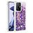 Coque Silicone Housse Etui Gel Bling-Bling avec Support Bague Anneau S01 pour Xiaomi Mi 11T 5G Violet