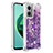 Coque Silicone Housse Etui Gel Bling-Bling avec Support Bague Anneau S01 pour Xiaomi Redmi Note 11E 5G Petit