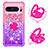 Coque Silicone Housse Etui Gel Bling-Bling avec Support Bague Anneau S02 pour Google Pixel 8 Pro 5G Petit