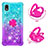 Coque Silicone Housse Etui Gel Bling-Bling avec Support Bague Anneau S02 pour Samsung Galaxy A01 Core Petit