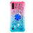 Coque Silicone Housse Etui Gel Bling-Bling avec Support Bague Anneau S02 pour Samsung Galaxy A01 SM-A015 Petit